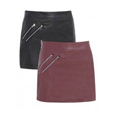 Womens Faux Leather Skirt Sexy Pu Mini Sizes 8 - 14 (uk - 10, Black)