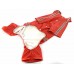 Amss Extra Large Size Waterproof Pet Clothing Heavy Duty Dog Raincoat Hoodies Coat ,neck 62cm - Red