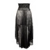 Dark Star Dress, Pvc Bodice Attached Cobweb Lace Skirt, Ds/dr/5333 (black, Sm/uk 10 12 14*)