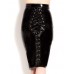 Honour Women's Skirt In Pvc Black Size Uk 14 (l)