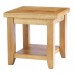 Headingley Oak Lamp Table With Lacquer Finish, Brown