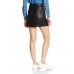 New Look Petite Women's Pu Double Zip A-line Skirt, Black, 10