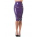 Honour Women's Skirt In Pvc Purple Size Uk 8 (xs)
