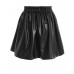 Women's Black Pu Skater Skirt (uk-12, Black)