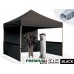 Eurmax Premium 3 X 3mtr Pop Up Gazebo Trade Show Marquee Commercial Event Tent Comes With Wheeled Storage Bag (black Color)