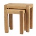 K.interiors Collection Chester Oak Tables With Matt Lacquer Finish, Nest Of 2, Brown