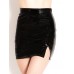Honour Women's Skirt In Pvc Black Size Uk 16 (xl)