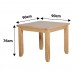 Oseasons 90 Cm Solid Oak 4 Seater Square Dining Table