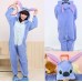 Animal Unisex Onesie Kigurumi Fancy Dress Costume Hoodies Pajamas Sleep Wear (small (145-155cm), Blue Sitch)
