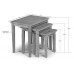 Julian Bowen Cleo Two Tone Nest Of Tables, Wood - Oak/white