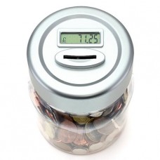 Gift House Int Digital Uk Coin Counting Money Jar