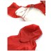 Amss Extra Large Size Waterproof Pet Clothing Heavy Duty Dog Raincoat Hoodies Coat ,neck 62cm - Red