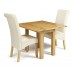 Serene Furnishings The Dining Collection Solid Oak And Veneer Brent Extendable Dining Table, 45 Cm , Brown