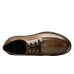 Spades & Clubs Mens Smooth Surface Leather Casual Trendy Laces Oxfords Working Shoes Sneaker Size 10 Uk Brown