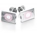 Sonia Spencer England Stainless Steel Rectangle Etched And Enamelled Fine Dining Cufflink