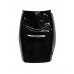 New Womens Celeb Inspired Faux Leather Bodycon Pencil Mini Skirt Pvc Look Skirt (size 8, Black)