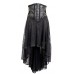 Dark Star Dress, Pvc Bodice Attached Cobweb Lace Skirt, Ds/dr/5333 (black, Sm/uk 10 12 14*)