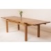 Farmhouse Rustic Solid Oak 200 X 90 X 78 Cm Butterfly Extending Dining Table