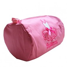 Lisianthus002 Girls Solid Colour Handbag Embroidered Skirt Dancing Bag Colour Pink