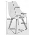 Charles Jacobs Dining Table With Six Grey Chairs Set Solid Wood Oak Legs And White Matt Gloss Table Top New 2016 Cushioned Contemporary Design For Extra Comfort, Modern Lounge Furniture - Premium Quality