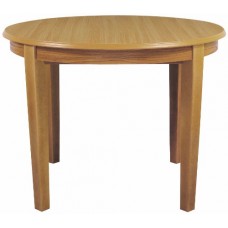 Caxton 4 Leg Fixed Top Round Dining Table - Sherwood Range (oak)