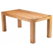 K.interiors Collection Chester 1.8 M Oak Dining Table With Matt Lacquer Finish, Brown