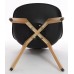 Charles Jacobs Dining/office Chair X2 (pair) In Black With Solid Wood Oak Legs, New Cushioned Contemporary Design For Extra Comfort, Modern Lounge Furniture