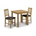 Julian Bowen Coxmoor Solid Oak Square Dining Table, Oak