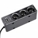 Guilty Gadgets ® - Triple Car Charger Socket And Usb Charger And Extension For All Devices Including Mobile Phones, Pda, Tomtom, Sat Nav, Tablets Including Samsung Galaxy S2 I9100, S3 I9300, S4 I9500 , Note, Tab, Asus, Nexus, S, 2, 3, 4, 5, 6, 7, 10, Blac