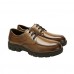 Spades & Clubs Mens Smooth Surface Leather Casual Trendy Laces Oxfords Working Shoes Sneaker Size 10 Uk Brown