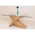 Valencia Oak Small 160cm X 90cm Glass Dining Table With 4 Or 6 Montana Leather Chairs (available In 4 Colours) (6, Ivory)
