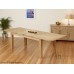 1home 100% Solid Oak Double Extending Dining Table Set Extend 180cm To 225cm To 270cm (table With 10 Chairs)