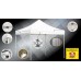Eurmax Professional 3 X 3m Pop Up Gazebo, Aluminum Frame Trade Show Marquee Commercial Event Tent With Sides With Wheeled Carry Bag Bonus 4 Pcs Weighted Bags (blue)