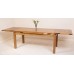 Farmhouse Rustic Solid Oak 200 X 90 X 78 Cm Butterfly Extending Dining Table
