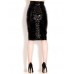 Honour Women's Skirt In Pvc Black Size Uk 14 (l)