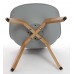 Charles Jacobs Dining/office Chair X2 (pair) In Grey With Solid Wood Oak Legs, New 2015 Cushioned Contemporary Design For Extra Comfort, Modern Lounge Furniture