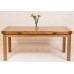 Farmhouse Rustic Solid Oak 200 X 90 X 78 Cm Butterfly Extending Dining Table