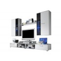 Furnline Salsa Tv Stand Wall Unit Living Room Furniture Set, White
