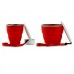 Collapsible Travel Cup - 100% Food-grade Silicone Mug For Camping And Hiking, Red - By Not Just A Gadget