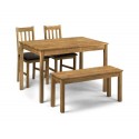 Julian Bowen Coxmoor Solid Oak Bench, Oak