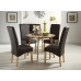 Serene Furnishings The Dining Collection Solid Oak And Veneer Croydon Round Dining Table, 100 Cm , Brown