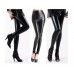 Woman Sexy Wet Look High Waisted Tight Legging (party Look) (m (uk 10-12), Shiny Black)