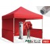 Eurmax Professional 3 X 3m Pop Up Gazebo, Aluminum Frame Trade Show Marquee Commercial Event Tent With Sides With Wheeled Carry Bag Bonus 4 Pcs Weighted Bags (red)