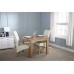 Charter Solid Oak Dining Table - Butchers Block Table Top Design - High Quality Oak (90cm)