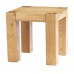 K.interiors Collection Chester Oak Lamp Table With Matt Lacquer Finish, Brown