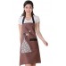 Moolecole Womens Kitchen Aprons Waterproof Bib Overalls Anti-oil Stain Adult Sleeveless Pvc Butterfly Pinafore Apron With One Pockets For Cooking Baking Coffee