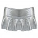 Tiaobug Womens Pantent Leather Pleated Mini Skirt With Inside Panties Clubwear Silver One Size