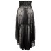 Dark Star Dress, Pvc Bodice Attached Cobweb Lace Skirt, Ds/dr/5333 (black, Ml/uk 14 16 18*)