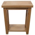 Kettle Interiors Wood Headingley Oak Telephone Table With Lacquer Finish, Brown