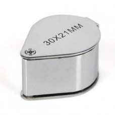 Guilty Gadgets - Jewellers Loupe 30 X 21mm Glass Jewellery Antiques Magnifier Hallmark Eye Lens